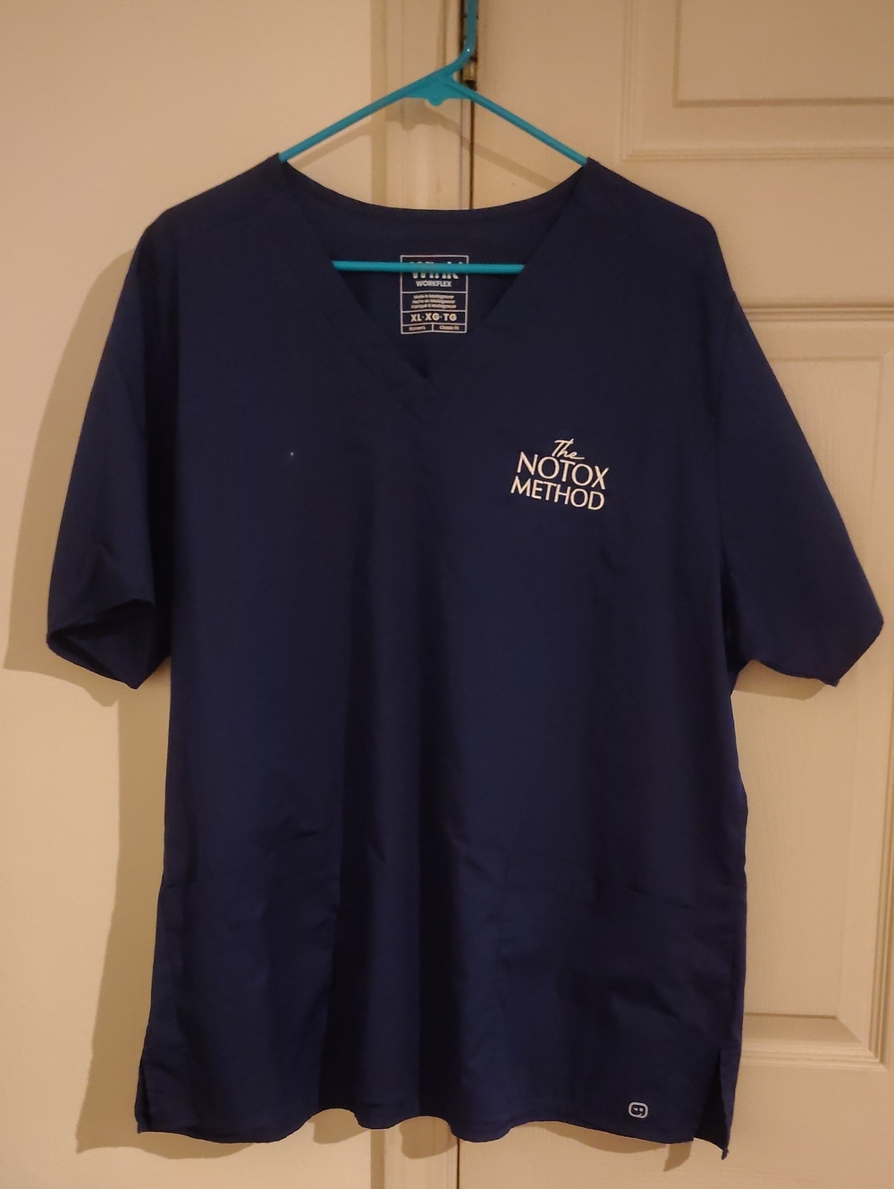 Wink Deep Navy V-Neck Short Sleeve Shirt